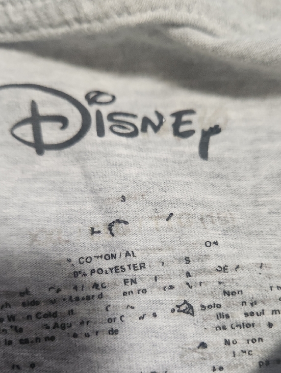 Disney Grey Tee With Tinkerbell And "Dramatic" Text - Picture 2 of 8